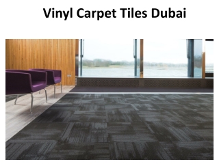 Vinyl Carpet Tiles Dubai