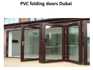 PVC Folding Doors Dubai