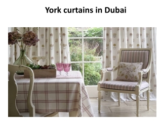 York Curtains In Dubai