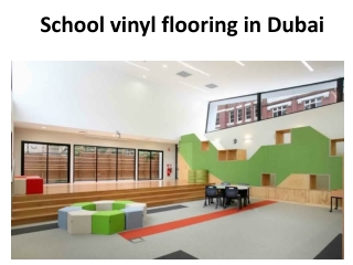 School Vinyl Flooring In Dubai