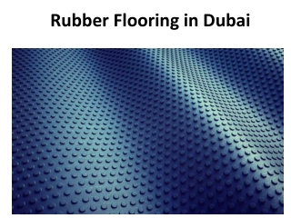 Rubber Flooring In Dubai