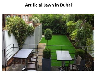 Artificial Lawn In Dubai