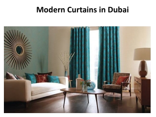 Modern Curtains In Dubai