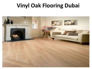 Vinyl Oak Flooring Dubai