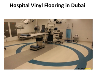 Hospital Vinyl Flooring In Dubai
