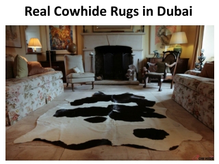 Real Cowhide Rugs in Dubai