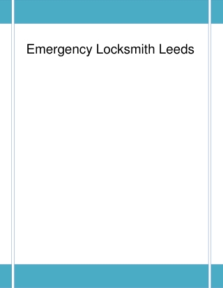 How find Emergency Locksmith Leeds
