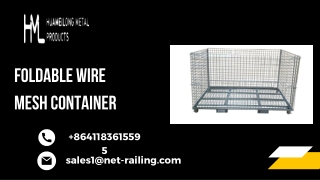 Foldable Wire Mesh Container