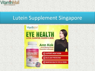 Lutein Supplement Singapore