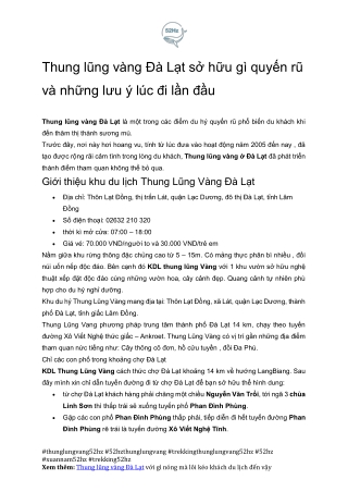 Trekking Thung Lung Vang Da Lat Cung 52hz