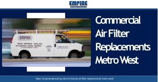 Call Empire Engineering for Commercial Air Filter Replacements in Metro West