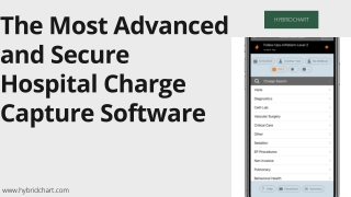 The Most Advanced and Secure Hospital Charge Capture Software