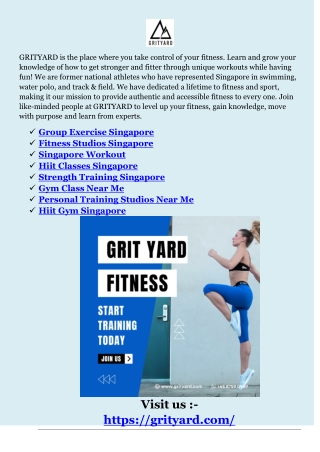Hiit Classes Singapore