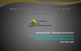 How Can You Promote Your Child's Brain Development