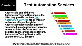 Test Automation Services
