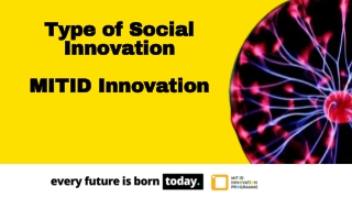 Type of Social Innovation - MIT ID Innovation