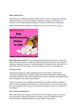 _Buy Azithromycin Online in USA