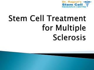 Stem Cell Treatment for Multiple Sclerosis