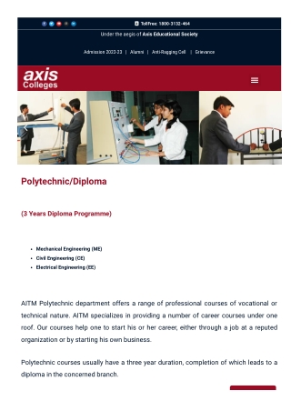 Axis Colleges Polytechnic | kanpur
