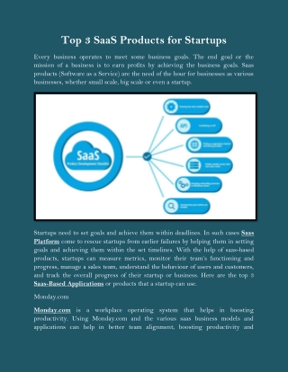 Top 3 SaaS Products for Startups