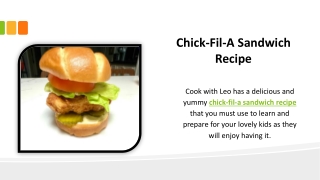 Chick-Fil-A Sandwich Recipe