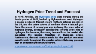 Hydrogen Supply online