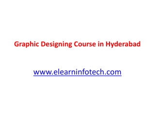 Graphic Designing Course in Hyderabad