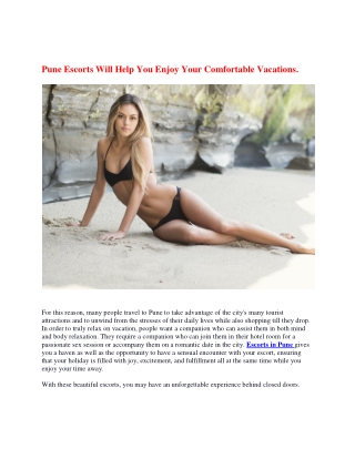Pune Escorts Will Help You Enjoy Your Comfortable Vacations (5)