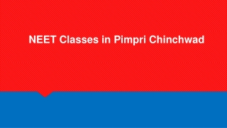 NEET Classes in Pimpri Chinchwad