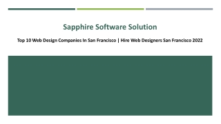 Top 10 Web Design Companies in San Francisco-Hire Web Designers San Francisco 2022