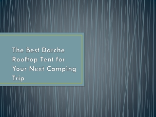 Best Darche Rooftop Tent