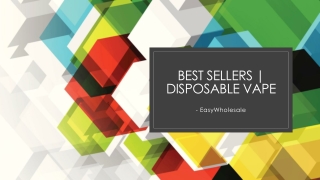 Best Sellers | Disposable Vape - EasyWholesale