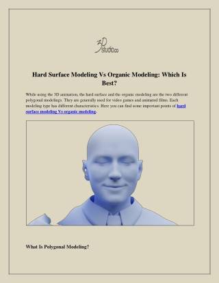 Hard Surface Modeling Vs Organic Modeling: Which Is Best?