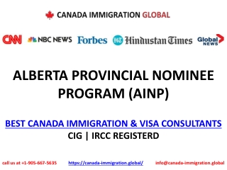 ALBERTA PROVINCIAL NOMINEE PROGRAM (AINP)