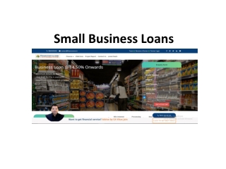 Small Business Loans
