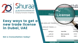 New trade license in Dubai