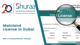 Mainland License in Dubai