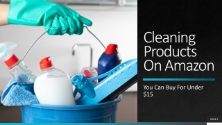 Cleaning Products On Amazon You Can Buy For Under $15