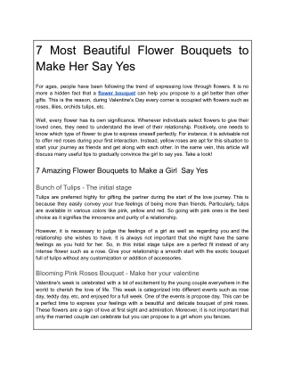 7 Most Beautiful Flower Bouquets to Make Her Say Yes (1)