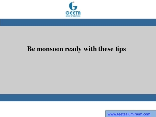 Be monsoon ready with these tips