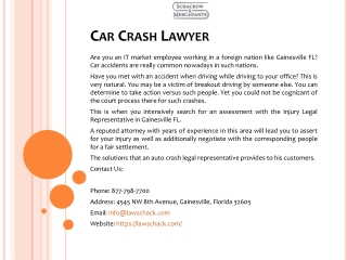 Car Crash Lawyer