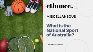What is the National Sport of Australia?