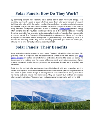 Best Indian Solar Panel Company
