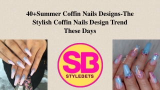 Can we use black color in summer coffin nails?