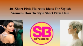 How to create a pony in short pixie haircut?