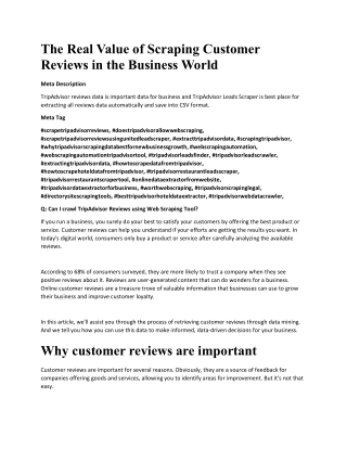The Real Value of Scraping Customer Reviews in the Business World-converted