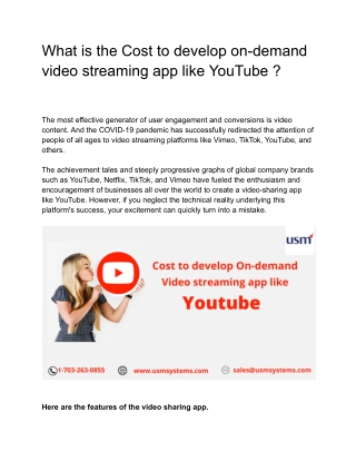 video sharing app blog - Google Docs
