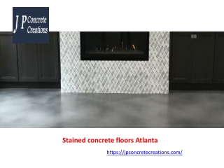 Stained concrete floors atlanta