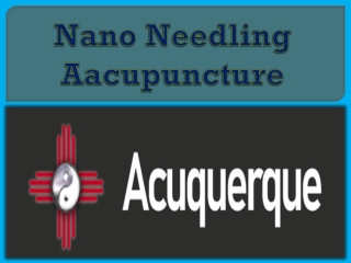 Nano Needling Aacupuncture