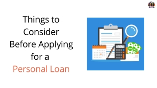 Things to Consider Before Applying for a Personal Loan